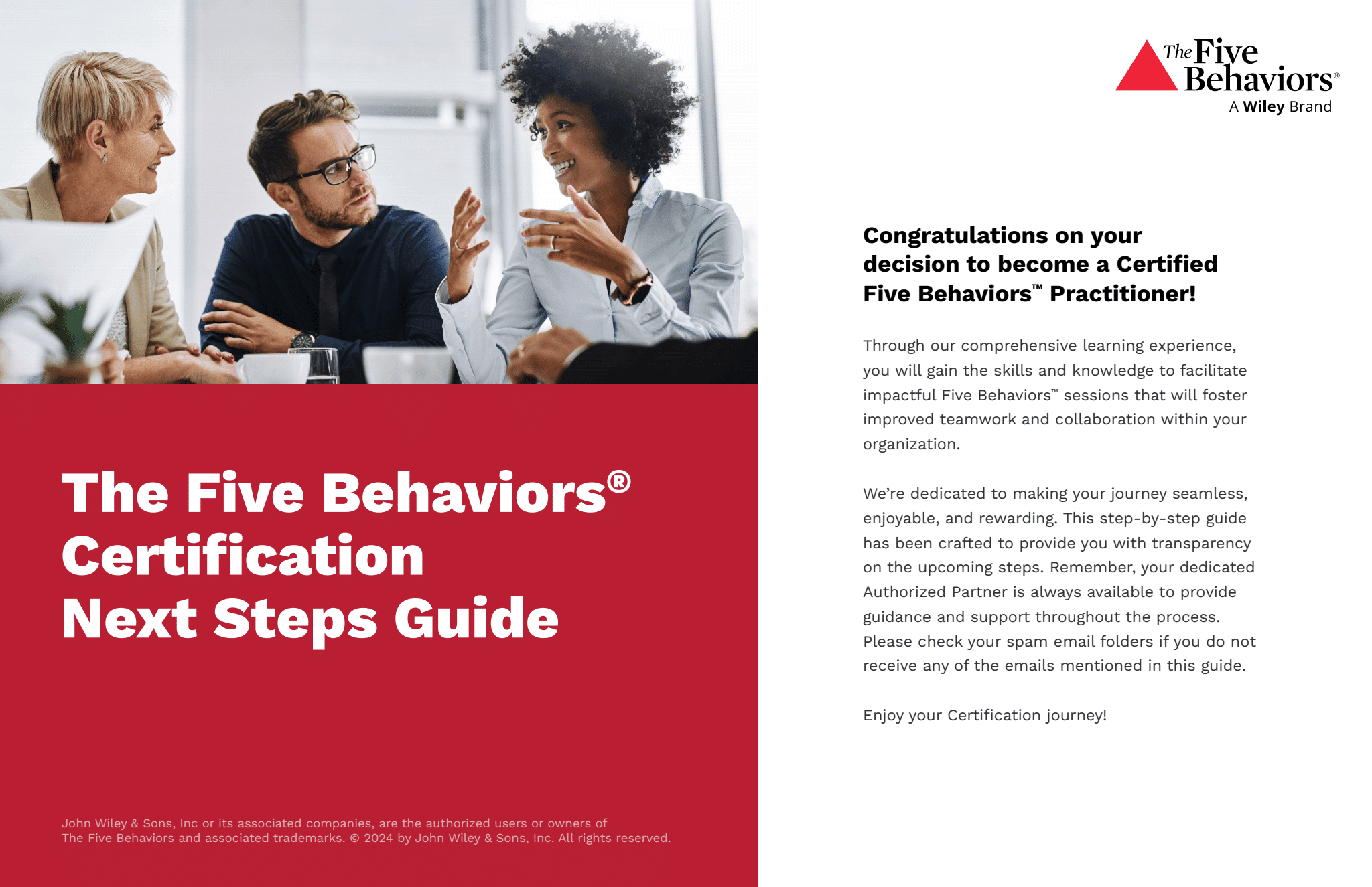 Five Behaviors Certification